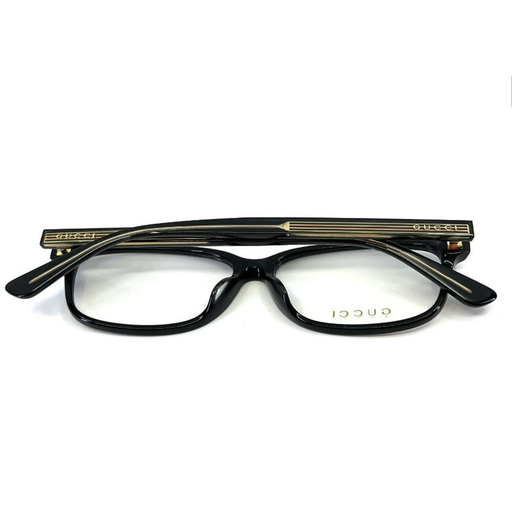 Gucci Eyeglasses GG0386OA 001 53mm Black / Demo Lens - Picture 5 of 13